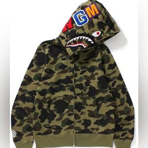 BAPE GREEN CAMO HOODIE ! BNWT …. 100% Authentic ! $600+ …..